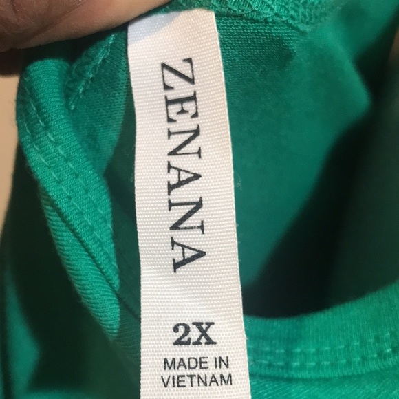 Zenana V-Neck Adjustable Strap with Pockets Green Maxi Dress-Size 2X - Picture 5 of 6